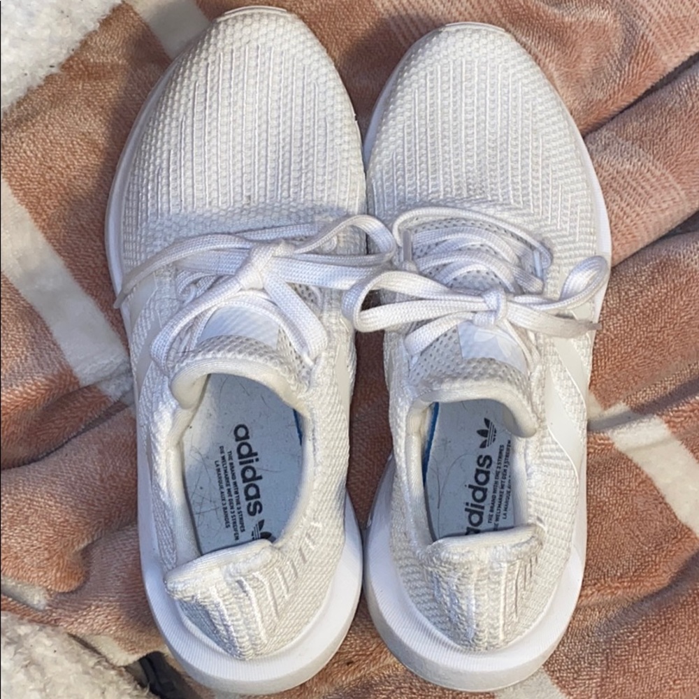 Adidas white sneakers
